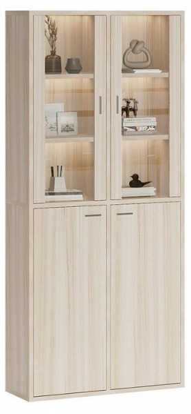 Шкаф-витрина Домино СУ(ш2в2)+2ФС+2ФГ в Карталах - kartaly.mebel24.online | фото 2