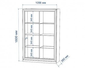 Шкаф-витрина Нобиле ШВтН ФСД-ФСД в Карталах - kartaly.mebel24.online | фото 2