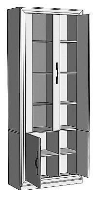 Шкаф-витрина Нобиле ШВтВ-ФСД-ФГК в Карталах - kartaly.mebel24.online | фото 2
