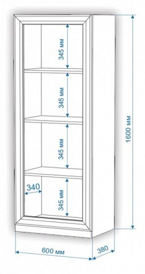Шкаф-витрина Нобиле ВтН-ФСД в Карталах - kartaly.mebel24.online | фото 2