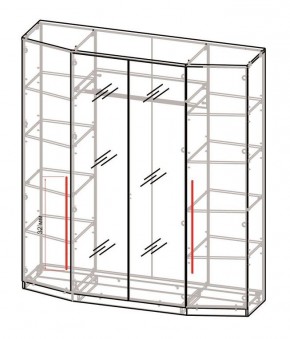 Спальный гарнитур Роксана (модульный) ЯШС в Карталах - kartaly.mebel24.online | фото 3