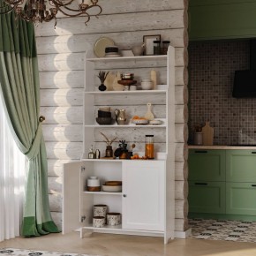 Стеллаж 20 Вествик, массив сосны, цвет белый в Карталах - kartaly.mebel24.online | фото 4