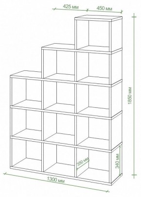 Стеллаж Бартоло СЛД 5 в Карталах - kartaly.mebel24.online | фото 3