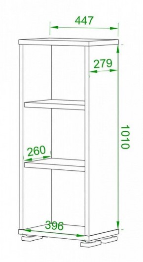 Стеллаж Домино нельсон ПУ-10-1 в Карталах - kartaly.mebel24.online | фото 2