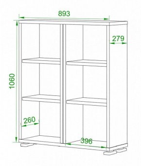 Стеллаж Домино ПУ-50-1 в Карталах - kartaly.mebel24.online | фото 2
