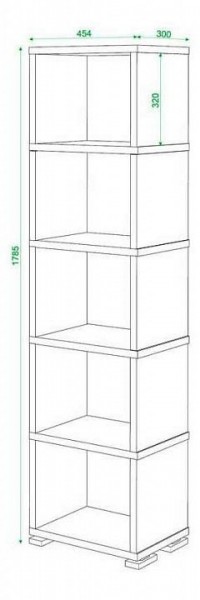 Стеллаж Домино СБ-15/5 в Карталах - kartaly.mebel24.online | фото 3