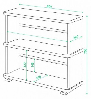 Стеллаж Домино СБ-25/2 в Карталах - kartaly.mebel24.online | фото 3