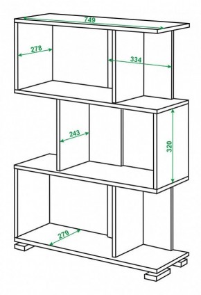 Стеллаж Домино СЛ-5-3 в Карталах - kartaly.mebel24.online | фото 2