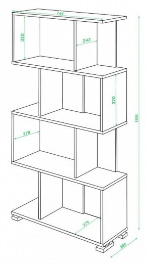 Стеллаж Домино СЛ-5-4 в Карталах - kartaly.mebel24.online | фото 2