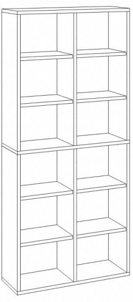 Стеллаж Домино СУ(ш2в2) в Карталах - kartaly.mebel24.online | фото 3