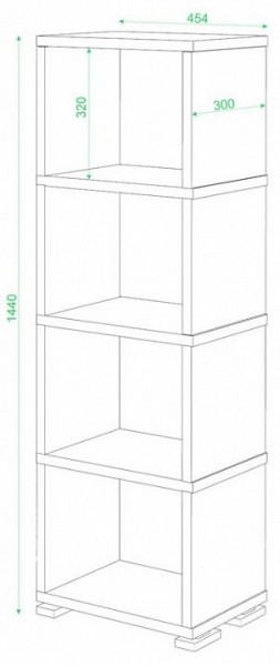 Стеллаж-колонка Домино СБ-15/4 в Карталах - kartaly.mebel24.online | фото 3