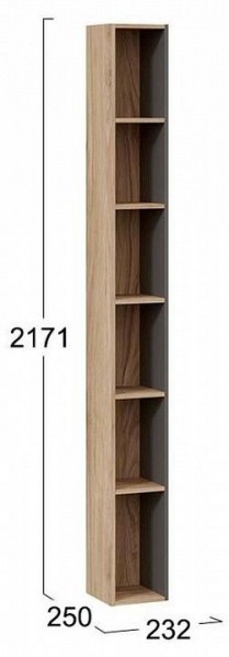 Стеллаж-колонка Порто ТД-393.07.25 в Карталах - kartaly.mebel24.online | фото 3