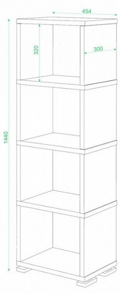Стеллаж-колонка СБ-15/4 в Карталах - kartaly.mebel24.online | фото 2