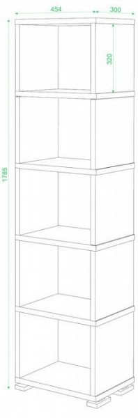 Стеллаж-колонка СБ-15/5 в Карталах - kartaly.mebel24.online | фото 2