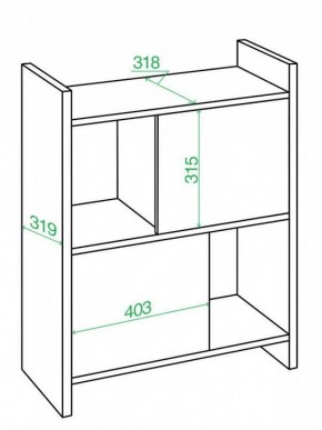 Стеллаж комбинированный Домино Лайт СТЛ-3Н в Карталах - kartaly.mebel24.online | фото 2
