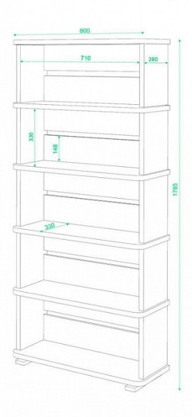 Стеллаж СБ-25/5 в Карталах - kartaly.mebel24.online | фото 2