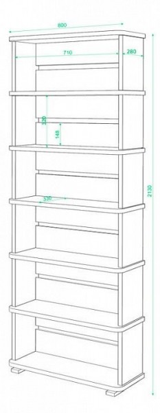 Стеллаж СБ-25/6 в Карталах - kartaly.mebel24.online | фото 2