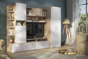 Стенка Денвер (СТЛ.151.01) Дуб сонома/Белый в Карталах - kartaly.mebel24.online | фото 3