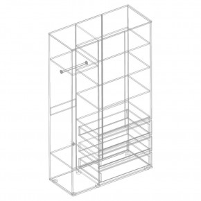 СТИЛ Шкаф 3-ств с 3 ящиками в Карталах - kartaly.mebel24.online | фото 2