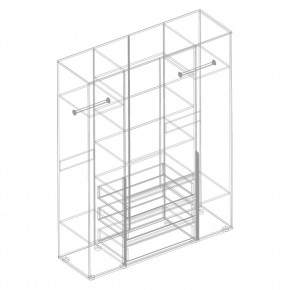 СТИЛ Шкаф 4-ств с 3 ящиками в Карталах - kartaly.mebel24.online | фото 2