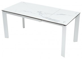 Стол CORNER 120 MATTE STATUARIO Белый мрамор матовый керамика, стекло/ белый каркас, ®DISAUR в Карталах - kartaly.mebel24.online | фото 3