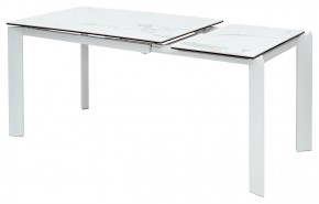 Стол CORNER 120 MATTE STATUARIO Белый мрамор матовый керамика, стекло/ белый каркас, ®DISAUR в Карталах - kartaly.mebel24.online | фото 4