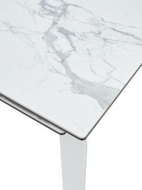 Стол CORNER 120 MATTE STATUARIO Белый мрамор матовый керамика, стекло/ белый каркас, ®DISAUR в Карталах - kartaly.mebel24.online | фото 6
