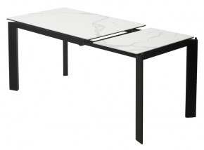 Стол CORNER 120 MATTE STATUARIO Белый мрамор матовый керамика, стекло/ черный каркас, ®DISAUR в Карталах - kartaly.mebel24.online | фото 4