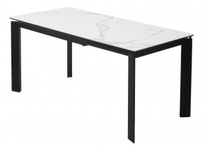 Стол CORNER 120 MATTE STATUARIO Белый мрамор матовый керамика, стекло/ черный каркас, ®DISAUR в Карталах - kartaly.mebel24.online | фото 5