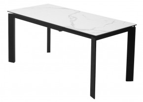 Стол CORNER 120 MATTE STATUARIO Белый мрамор матовый керамика, стекло/ черный каркас, ®DISAUR в Карталах - kartaly.mebel24.online | фото 6