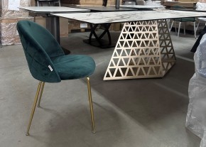Стол ENNA 220 KL-188 Контрастный мрамор матовый, итальянская керамика/ каркас цвета шампань, ®DISAUR в Карталах - kartaly.mebel24.online | фото 7