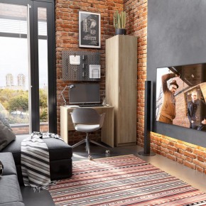 Стол КАСТОР письменный 80х50, цвет Дуб Сонома в Карталах - kartaly.mebel24.online | фото 3