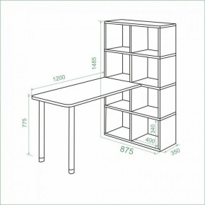 Стол компьютерный Bartolo в Карталах - kartaly.mebel24.online | фото 2