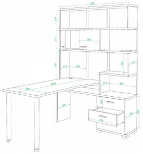 Стол компьютерный Домино нельсон СР-420/150 в Карталах - kartaly.mebel24.online | фото 2