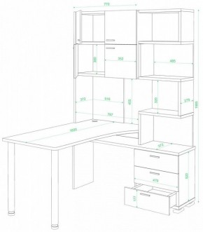 Стол компьютерный Домино нельсон СР-500М/160 в Карталах - kartaly.mebel24.online | фото 2