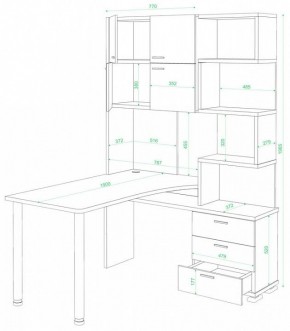 Стол компьютерный Домино нельсон СР-500М/190 в Карталах - kartaly.mebel24.online | фото 2
