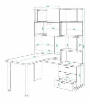 Стол компьютерный Домино нельсон СР-500М140 в Карталах - kartaly.mebel24.online | фото 3