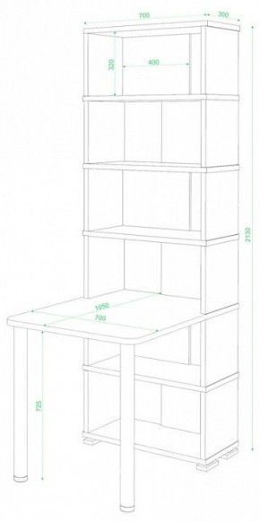 Стол компьютерный Домино СБ-10М/6 в Карталах - kartaly.mebel24.online | фото 2