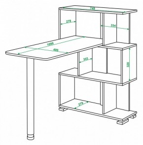 Стол компьютерный Домино СЛ-5-3СТ в Карталах - kartaly.mebel24.online | фото 2