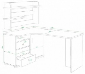 Стол компьютерный Домино СР-145 в Карталах - kartaly.mebel24.online | фото 2