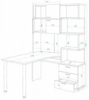 Стол компьютерный Домино СР-500М/140 в Карталах - kartaly.mebel24.online | фото 2