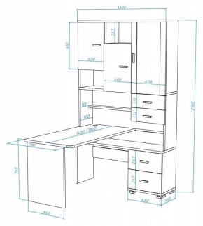 Стол компьютерный Домино СР-620/180 в Карталах - kartaly.mebel24.online | фото 2