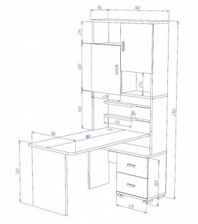 Стол компьютерный Домино СР-720/180 в Карталах - kartaly.mebel24.online | фото 2