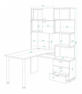 Стол компьютерный Латте СР-500М160 в Карталах - kartaly.mebel24.online | фото 3