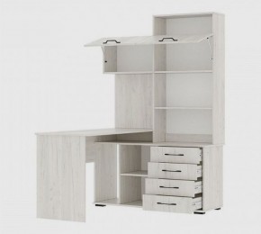 Стол компьютерный "ПКС-11" ЛЕВЫЙ (дуб крафт белый) в Карталах - kartaly.mebel24.online | фото 2