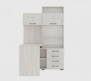 Стол компьютерный "ПКС-11" ЛЕВЫЙ (дуб крафт белый) в Карталах - kartaly.mebel24.online | фото 3