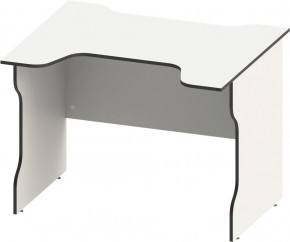 Стол компьютерный ВАРДИГ K2 100x82, белый/черный в Карталах - kartaly.mebel24.online | фото 2