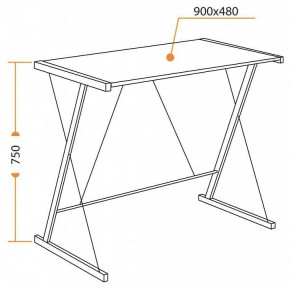 Стол компьютерный WD-09 в Карталах - kartaly.mebel24.online | фото 6