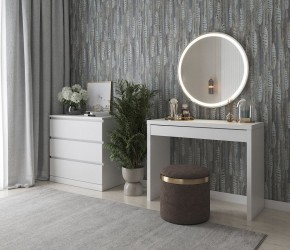 Стол косметический Энкель 100 белый в Карталах - kartaly.mebel24.online | фото 4