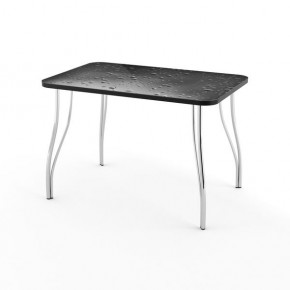 Стол кухонный Волна фотопечать плита P-416 В1 коричневый в Карталах - kartaly.mebel24.online | фото